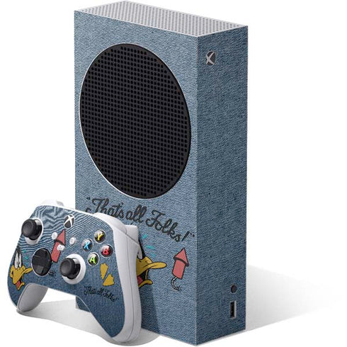 Looney Tunes Daffy Duck Thats All Folks Xbox Series S Skins